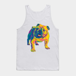 English Bulldog Pop Art Tank Top